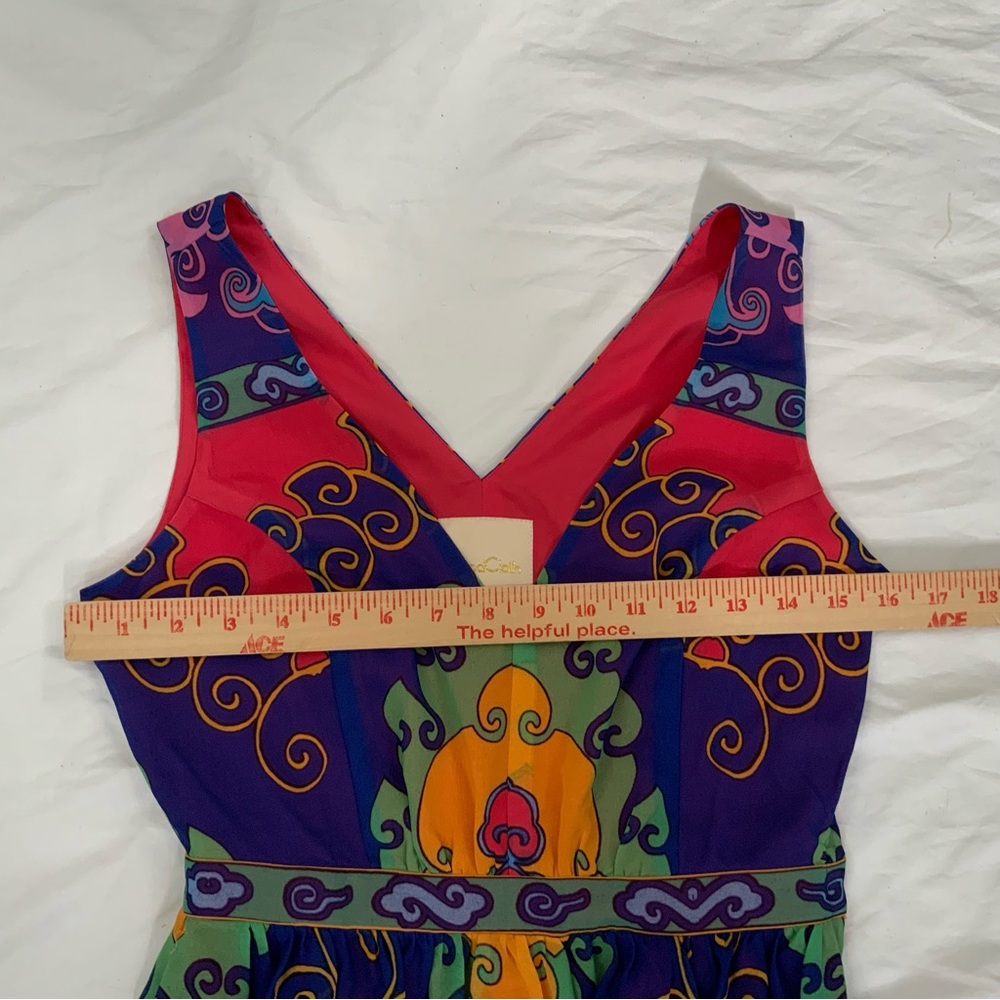 ModCloth XS Maxi Dress Muster The Length Boho Medallion Sleeveless Colorful New - Picture 8 of 16